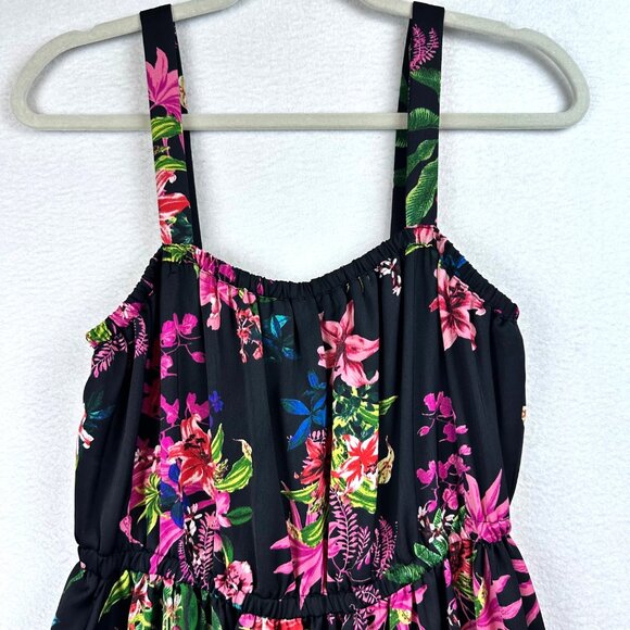 INC International Concepts Floral Tiered Maxi Dress Womens Small Resort Beach - Picture 3 of 14